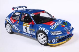 Peugeot 306 Maxi #2 Jaime Azcona / Julius Billmaier Rally de Aviles 1997 S1808309 Solido 1:18 Metallmodell